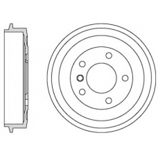 VBD659 MOTAQUIP Тормозной барабан