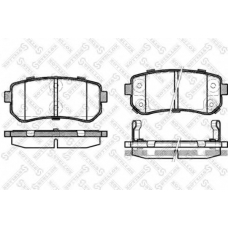 001 087L-SX STELLOX Комплект тормозных колодок, дисковый тормоз