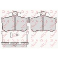 626.0654 VILLAR Комплект тормозных колодок, дисковый тормоз