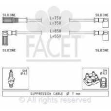 4.9675 FACET Ккомплект проводов зажигания