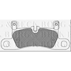 BBP2421 BORG & BECK Комплект тормозных колодок, дисковый тормоз