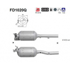 FD1020Q AS Сажевый / частичный фильтр, система выхлопа ОГ