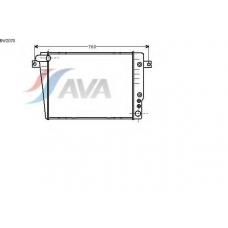 BW2070 AVA Радиатор, охлаждение двигателя
