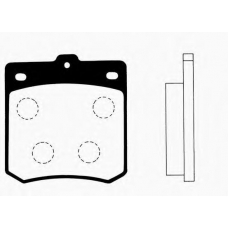 J PA-304AF JAPANPARTS Комплект тормозных колодок, дисковый тормоз