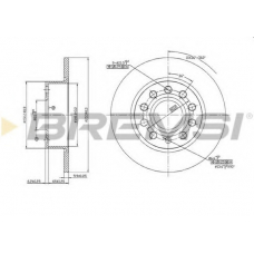 DBB224S BREMSI Тормозной диск