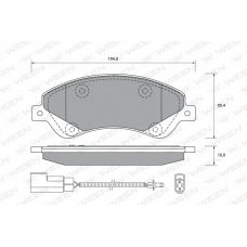 151-2655 WEEN Комплект тормозных колодок, дисковый тормоз