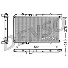 DRM21021 DENSO Радиатор, охлаждение двигателя