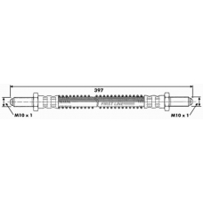 FBH6560 FIRST LINE Тормозной шланг