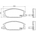 P 59 015 BREMBO Комплект тормозных колодок, дисковый тормоз