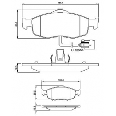 0 986 424 359 BOSCH Комплект тормозных колодок, дисковый тормоз