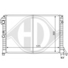 8139119 DIEDERICHS Радиатор, охлаждение двигателя