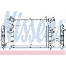 630739 NISSENS Радиатор, охлаждение двигателя