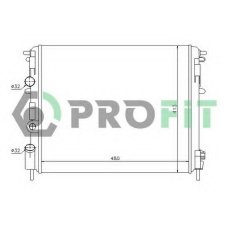 PR 6037N3 PROFIT Радиатор, охлаждение двигателя