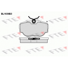 BL1639B3 FTE Комплект тормозных колодок, дисковый тормоз