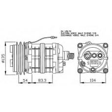 32158 NRF Компрессор, кондиционер