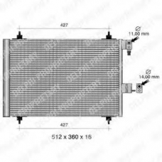 TSP0225411 DELPHI Конденсатор, кондиционер