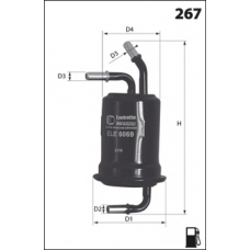 ELE6069 MECAFILTER Топливный фильтр