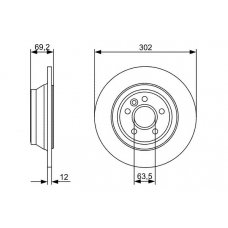 0 986 479 396 BOSCH Тормозной диск