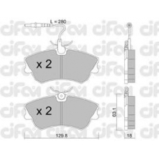 822-222-0 CIFAM Комплект тормозных колодок, дисковый тормоз