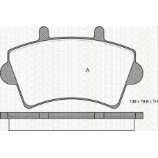 8110 10527 TRIDON Brake pads - front