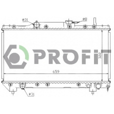 PR 1837A1 PROFIT Радиатор, охлаждение двигателя