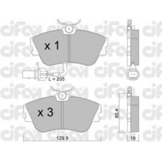 822-164-1 CIFAM Комплект тормозных колодок, дисковый тормоз