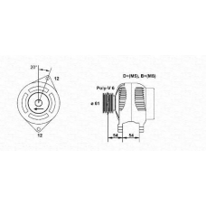 063321833010 MAGNETI MARELLI Генератор