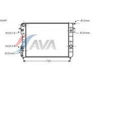 OL2247 GERI Радиатор, охлаждение двигател