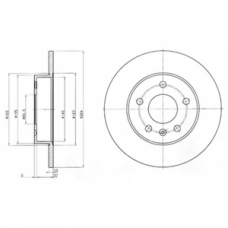 BG3406 DELPHI Тормозной диск