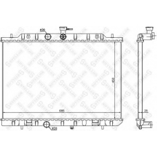 10-25453-SX STELLOX Радиатор, охлаждение двигателя