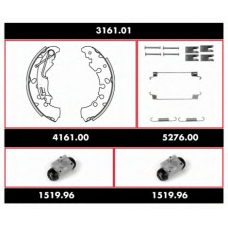 3161.01 ROADHOUSE Комплект тормозов, барабанный тормозной механизм
