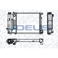 RA0050590 JDEUS Радиатор, охлаждение двигателя