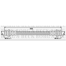 BBH6333 BORG & BECK Тормозной шланг