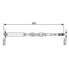 1 987 481 051 BOSCH Тормозной шланг