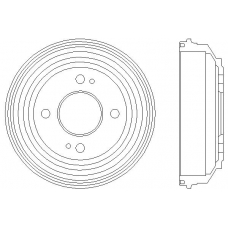 MBD221 MINTEX Тормозной барабан