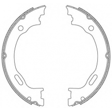 BSA2189.00 OPEN PARTS Комплект тормозных колодок