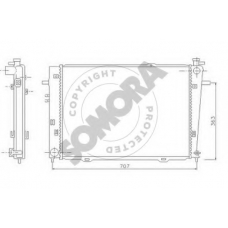 136540A SOMORA Радиатор, охлаждение двигателя