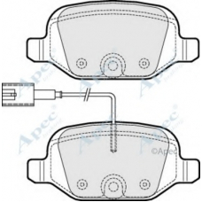PAD1819 APEC Комплект тормозных колодок, дисковый тормоз