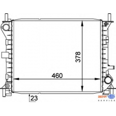 8MK 376 754-771 HELLA Радиатор, охлаждение двигателя