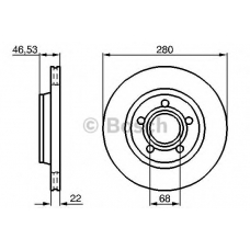 0 986 478 022 BOSCH Тормозной диск