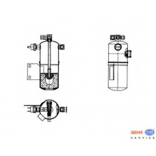 8FT 351 198-181 HELLA Осушитель, кондиционер