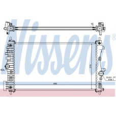 630717 NISSENS Радиатор, охлаждение двигателя
