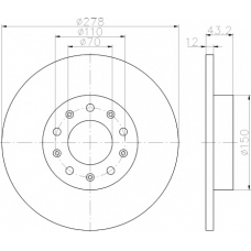 MDC2159 MINTEX Тормозной диск