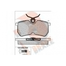 RB1265-700 R BRAKE Комплект тормозных колодок, дисковый тормоз