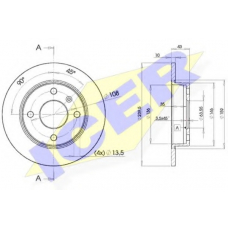 78BD1062-2 ICER Тормозной диск