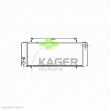 31-3074 KAGER Радиатор, охлаждение двигателя