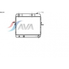 DN2104 AVA Радиатор, охлаждение двигателя