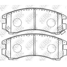 PN2367 NiBK Комплект тормозных колодок, дисковый тормоз
