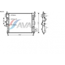 MS2331 AVA Радиатор, охлаждение двигателя