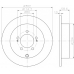 MDC2041 MINTEX Тормозной диск